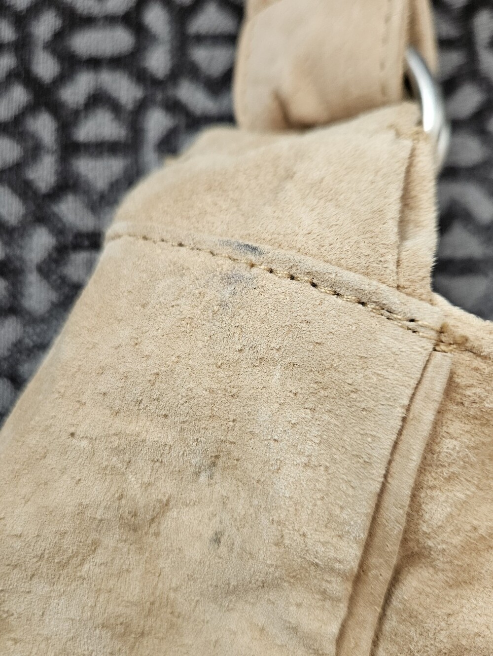 LizDen Vintage Suede Bow Hobo Shoulder Bag, EC - Picture 13 of 13